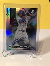 2019 Bowman Platinum Autograph Shervyen Newton RC Auto METS