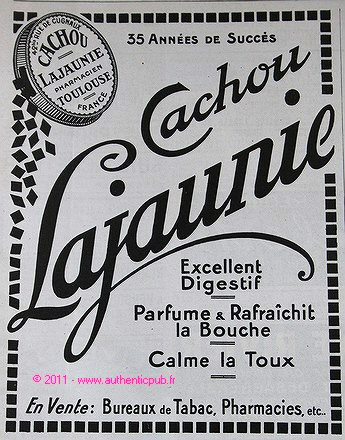 Publicite cachou lajaunie - cachou,