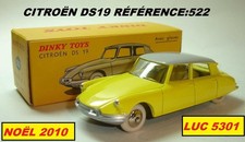 CITROËN DS19 JAUNE TOIT GRIS