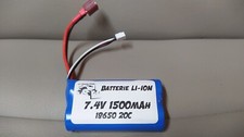 7.4V 1500mAh 2S Li-Ion Battery