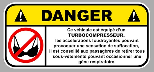 Danger turbo soutien gorge - danger, jdm
