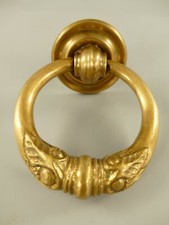 9977798 Heurtoir de Porte Vintage en Laiton Bruni Anneau 10x13x3cm