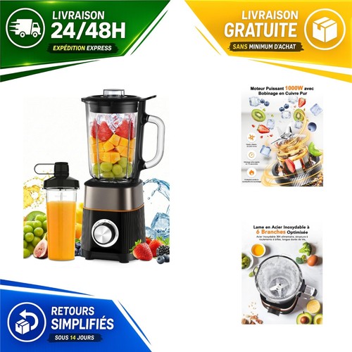 Blender mixeur 1000w bol - blender,