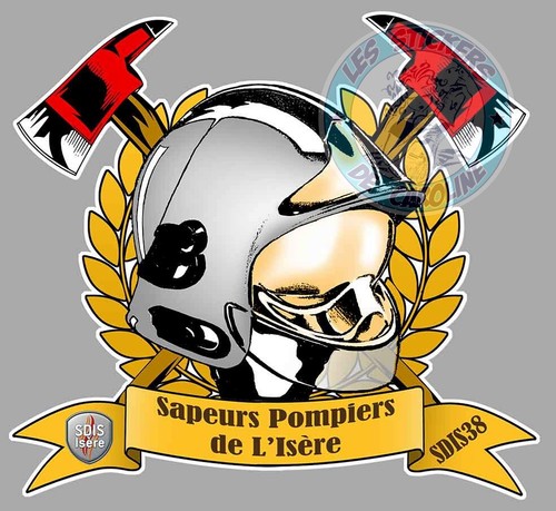 Sticker sapeurs pompiers - pompiers, de