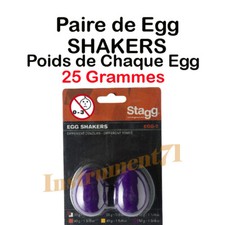 2 Maracas Egg Oeuf Couleur