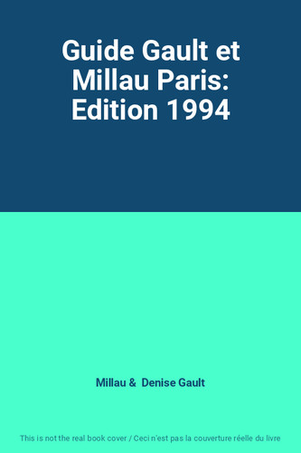 Guide gault millau paris - guide,