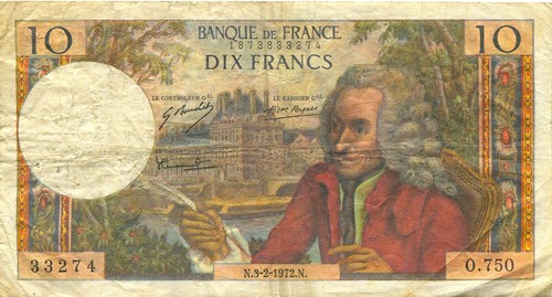 France billet francs - billet, 10