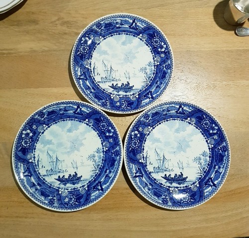 Lot assiettes bleues - lot, 3