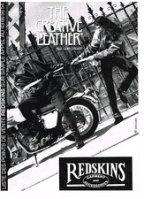 PUBLICITE advertising 1991   REDSKINS   THE CREATIVE LEATHER blouson cuir*