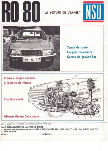Catalogue brochure nsu 80 - brochure,