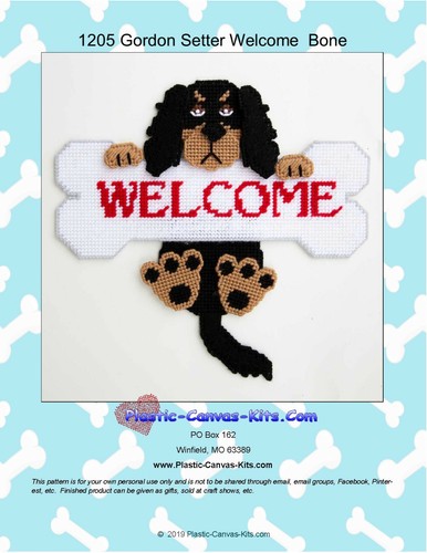 Gordon setter and bone welcome - gordon,