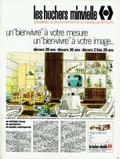  Publicité Advertising 0222  B 1970  meubles Les Huchers Minvielle  " bien vivre