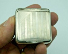 poudrier en argent massif