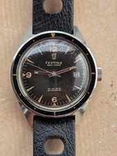 FESTINA vintage diver plongée S58 like Zenith automatic FELSA 692 working 38mm