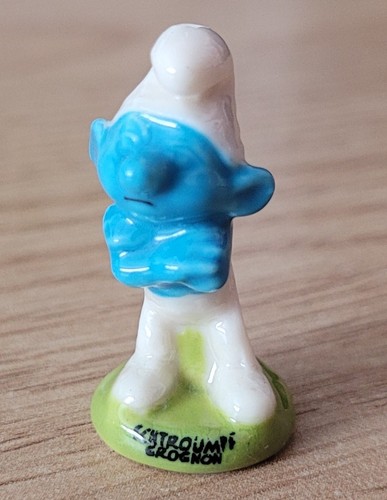 Fève schtroumpf grognon - schtroumpf,