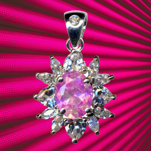 Pendentif avec pierres - pendentif, i