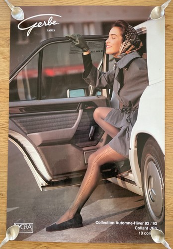 Affiche pub collant gerbe - pub,