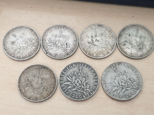 Lot pieces franc - pieces,