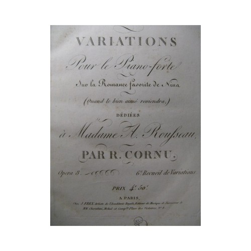 Cornu variations piano - r.,