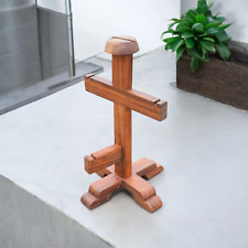 Présentoir en bois sur pied Kabuto Japon Samouraï Yoroi Armure Edo Busho casq...