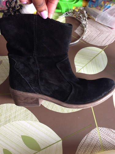 Bottines daim - daim, 40