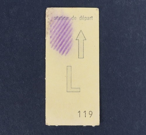 Ancien ticket paris métro - ancien,