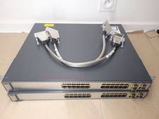 lot de 2 Switch Catalyst 3750G + cable liason + 5 SFF fibre WS-C3750G-24TS-S1U