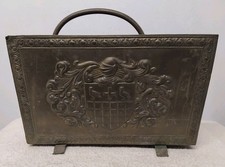 Ancien Porte Revues En Laiton Décor Médiéval - Blason ( Réf : Hang  )