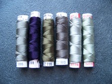 LOT DE 6 ANCIENNES BOBINES DE FIL SOIE CORDONNET PHENIX-FLORA... - BO 20