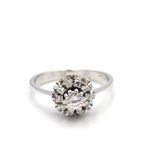 Vintage 50s ring 18k solid - 50s,