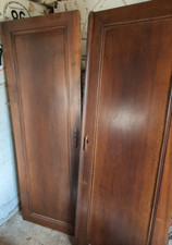 (Lot de 2) Portes d'Armoire Ancienne 59.5 x 159.5 x 3cm Placard Vintage