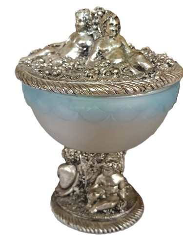 Bonbonnière murano angelots - bonbonnière,
