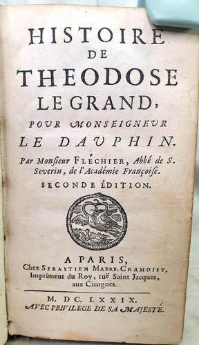 Livre ancien 1679 fléchier - livre,
