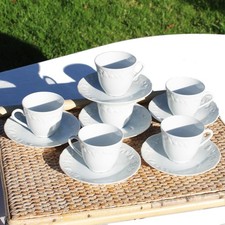 Set de 6 tasses + soucoupes en