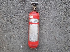 Ancien extincteur avec support époque origine voiture ancienne collection 