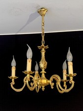 Lustre Louis XV 5 Lum bronze