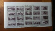 L a belle France La Pyrénée Cotre basque Planche de 20 vignettes neuves