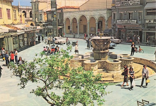 Grece heraklion fontaine de - la,
