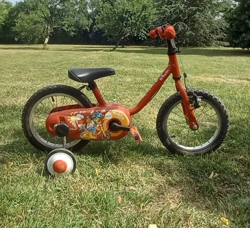 Vélo btwin rouge - vélo,