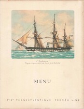 VIEUX PAPIER MENU CIE