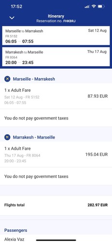 Billet avion - billet,