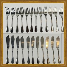 CHRISTOFLE SERVICE A POISSON MODELE FILET - 24 COUVERTS