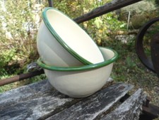 LOT DE 2 BOLS EMAILLES Unis