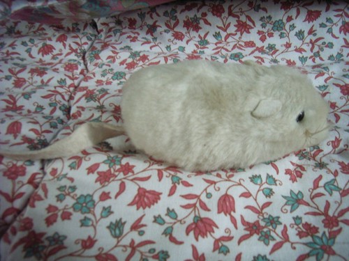 Peluche souris blanche 11cm
