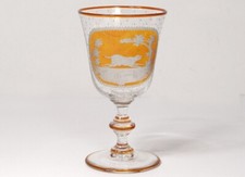 Verre à pied cristal gravé