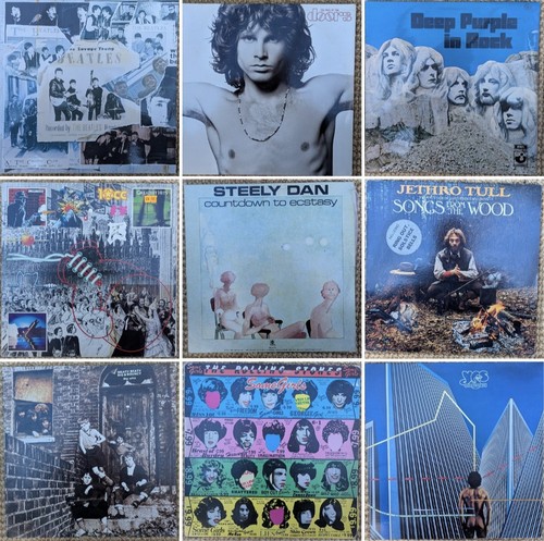 All vinyl records read - -,
