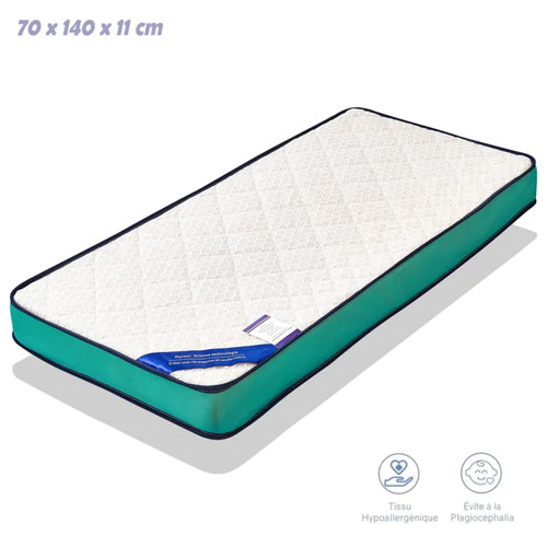 Matelas bébé 70x140x11cm - bébé,