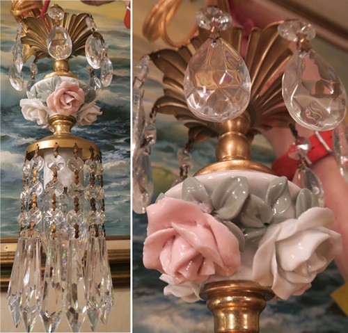 Porcelain mini lamp pink - porcelain,