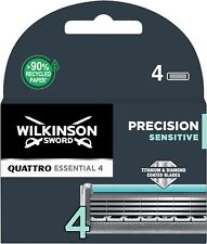 WILKINSON Sword Pack 4 Lames " QUATTRO ESSENTIAL 4 " Précision Sensitive HOMME