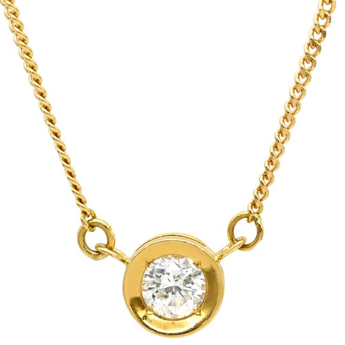 Collier solitaire diamant - collier,